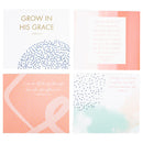 Mary Square Scripture Wooden Block Stand, 26 Inspirational Cards
