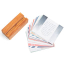 Mary Square Scripture Wooden Block Stand, 26 Inspirational Cards