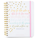 He Able To Do Golden Dot 7 x 9 Paper Wire Bound Prayer Journal