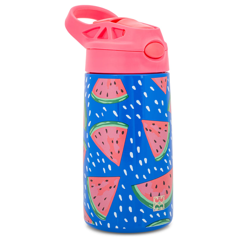 Mary Square 13 Ounce Snack Time One In A Melon Kids Stainless Bottle