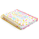 Mary Square "Be Happy Be Bright Be You" Multi Dot 7" x 9" 18 Month Tabbed Spiral Calendar Agenda