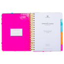 Mary Square "Be Happy Be Bright Be You" Multi Dot 7" x 9" 18 Month Tabbed Spiral Calendar Agenda