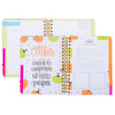 Mary Square "Be Happy Be Bright Be You" Multi Dot 7" x 9" 18 Month Tabbed Spiral Calendar Agenda