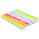 Mary Square "Today Is The Perfect Day To Be Happy" Mutli-Stripe 7"x9.5"Bound Lux Journal