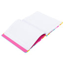 Mary Square "Today Is The Perfect Day To Be Happy" Mutli-Stripe 7"x9.5"Bound Lux Journal