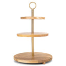Mary Square Mango Wood 3 Tiered Server