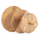 Mary Square Mango Wood 3 Tiered Server