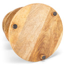 Mary Square Mango Wood 3 Tiered Server
