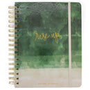 Mary Square Rise Up Watercolor Green 9 x 7 Paper Spiral Bound Prayer Journal