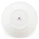 Mary Square Classic White Gold Rimmed Large 11.5 x 4.5 Ceramic Decorative Serving Bowl