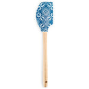 Mary Square Fine China Blue Patterned 12 inch Silicone Mixing Spatula