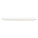 Mary Square Classic White Gold Rimmed 16 x 7 Ceramic Horizontal Serving Platter