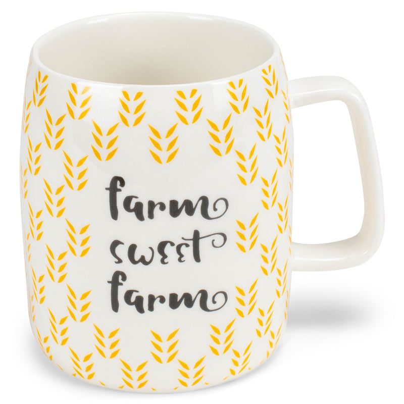 Mary Square Farm Sweet Farm Yellow 19 ounce Ceramic Coffee Mug