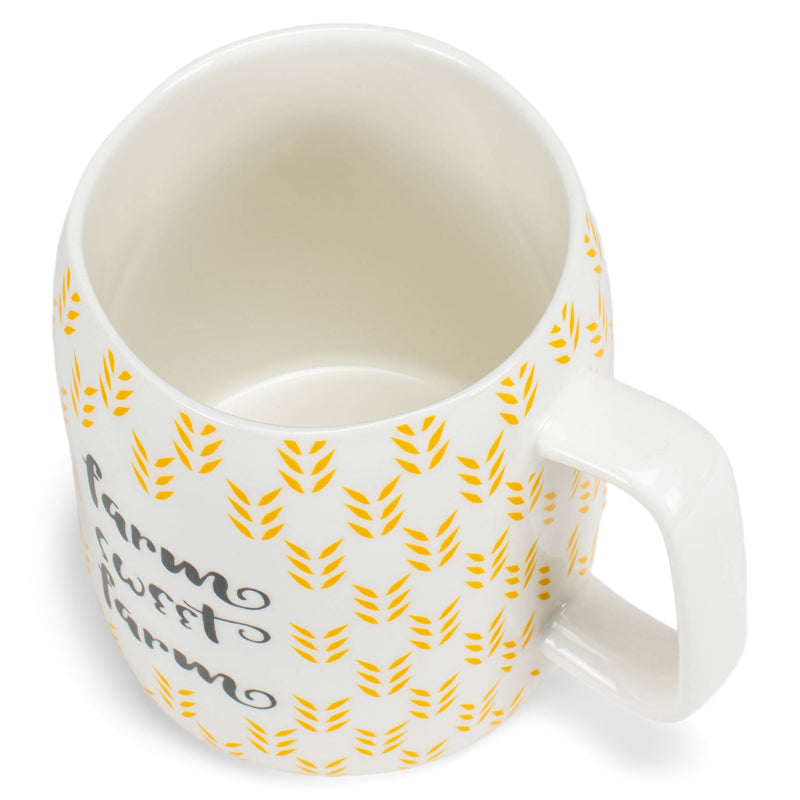 Mary Square Farm Sweet Farm Yellow 19 ounce Ceramic Coffee Mug