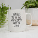 Mary Square People Run Away With Circus Green 19 ounce Ceramic Coffee Mug