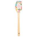 Mary Square Best Mom Ever Garden Party Pink Floral 12 x 2.5 Silicone Mixing Spatula