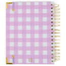 Mary Square Pink Gingham Plaid 7 x 9 Paper Daily Journal Agenda