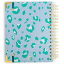 Mary Square Dare to Begin Teal Animal Pattern 7 x 9 Paper Daily Journal Agenda