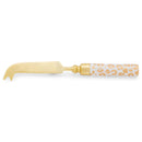 Mary Square Golden Leopard Pronged 7.75 inch Metal Cheese Knives