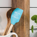 Mary Square Thank You Lord For Life Blue 12 x 2.5 Silicone Mixing Spatula