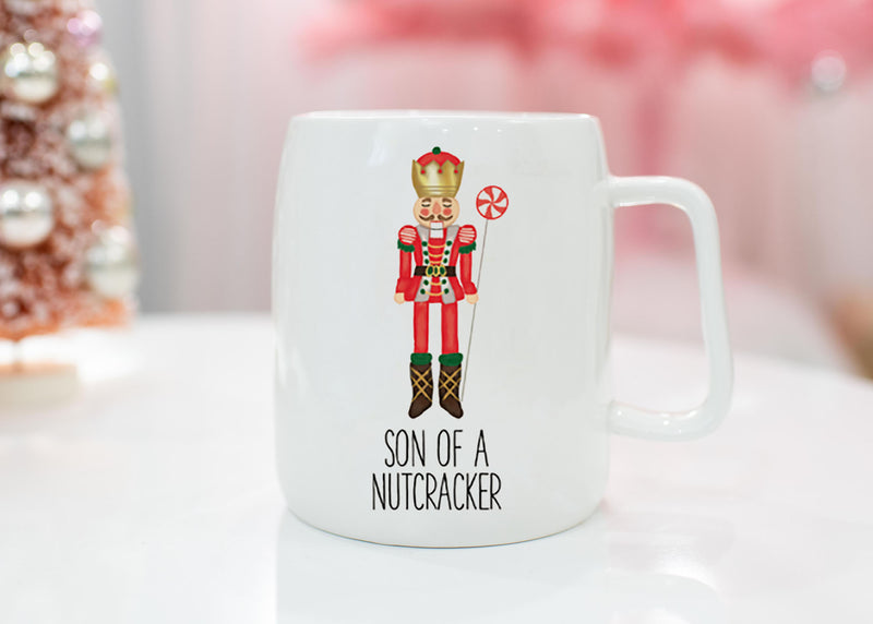 Mary Square Son of a Nutcracker 19 ounce Ceramic Christmas Coffee Mug