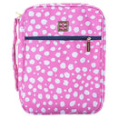 Cover You Under His Wings Pink Spot Bible Cover and Straw Tumbler With Lid Set
