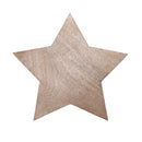 Mary Square Natural Brown Star 13.25 x 13 Mango Wood Christmas Cheese Cutting Board