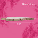 Mary Square Natural Brown Christmas Tree 17.25 x 9.5 Mango Wood Christmas Cheese Cutting Board