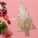 Mary Square Natural Brown Christmas Tree 17.25 x 9.5 Mango Wood Christmas Cheese Cutting Board