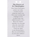 Dicksons Saint Christopher Protect Us Silver Tone 7 Inch Zinc Alloy Metal Auto Mirror Dangle Car Charm