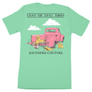 Southern Couture Classic Short Sleeve Fit Enjoy The Little Things Vintage Truck Adult T-Shirt, Island Reef Green