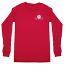 Southern Couture SC Comfort Mason Jar Cotton on Long Sleeve Womens Fit Shirt - Red