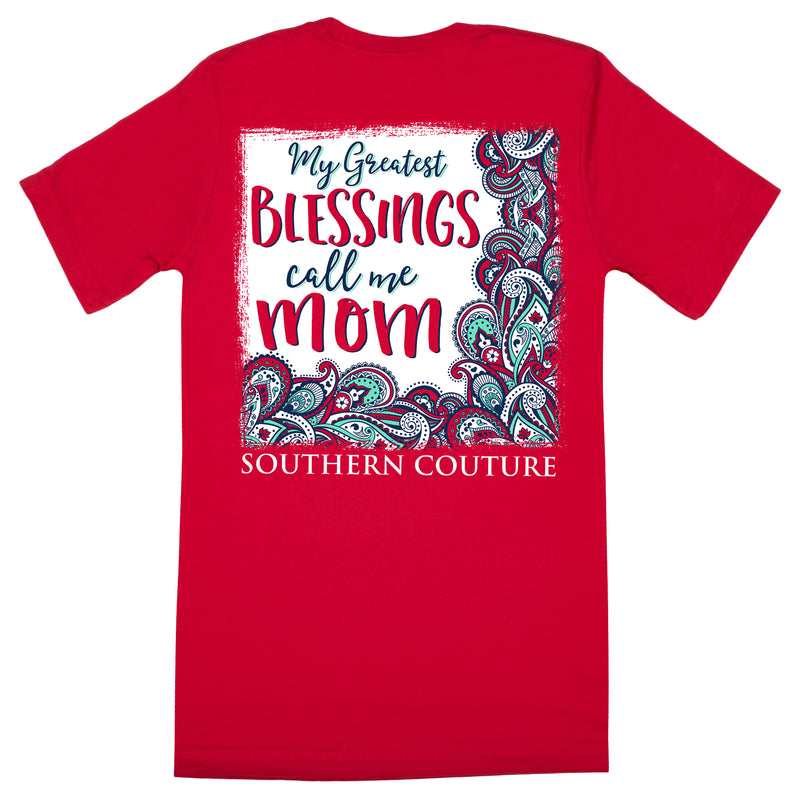 Southern Couture Classic Greatest Blessing Womens Inspirational T-Shirt - Red