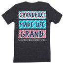 Southern Couture Classic Grand Kids Make Life Grand Womens T-Shirt - Dark Heather