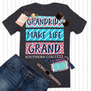 Southern Couture Classic Grand Kids Make Life Grand Womens T-Shirt - Dark Heather