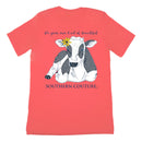 Southern Couture SC Classic Be Beautiful Cow Womens Classic Fit T-Shirt - Coral Silk