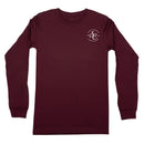Southern Couture SC Classic Thankful Grateful Blessed on Longsleeve Womens Classic Fit T-Shirt - Maroon