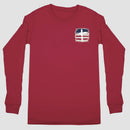 Southern Couture SC Classic One Nation Under God Longsleeve Classic Fit Adult T-Shirt - Cardinal Red