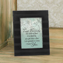 True Friends are Hard to Find Black 8 x 10 Beaded Board Picture Frame Plaque