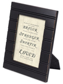 Front view of You are Braver, Stronger and Smarter Than You Know Black Frame 