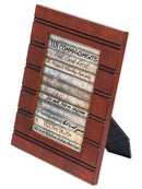 Front view of Contemporary Ten Commandments Wood Finish Frame 