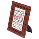 Front view of Grandparents' House Rules Wood Finish Frame 