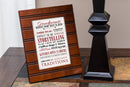 Home décor 8 x 10 wall and table top picture frame designed with meaningful artwork