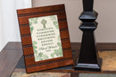 Home décor 5 x 7 wall and table top picture frame designed with meaningful artwork