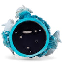 Scuba Diver Dolphins Blue 6.7 x 5.5 Resin Glitter Globe Plays Over The Waves
