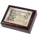 Good Friends Are Like Stars Burlwood Jewelry Music Box Plays Amazing Grace