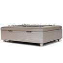 Blessed to Have You as Friend Brushed Pewter Jewelry Music Box Plays Wonderful World