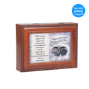 Box of Wishes for You My Daughter Woodgrain Rope Trim Jewelry Music Box Plays You are My Sunshine