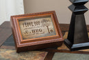 Love You a Bushel Peck Woodgrain Rope Trim Jewelry Music Box Plays You Are My Sunshine