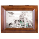 Place 4x6 Photo Here You Are My Sunshine Dark Wood Finish Jewelry Music Box - You Are My Sunshine